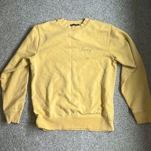 Brandy Melville ERICA HONEY EMBROIDERY SWEATSHIRT